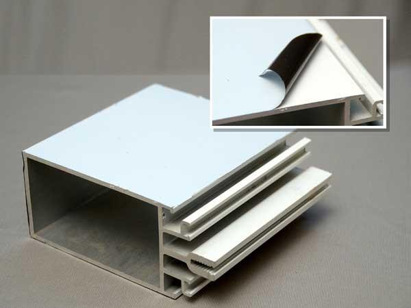 Plastic 0.1mm 200mm Steel Extrusion Profile Protection Tape For Window Door Frame