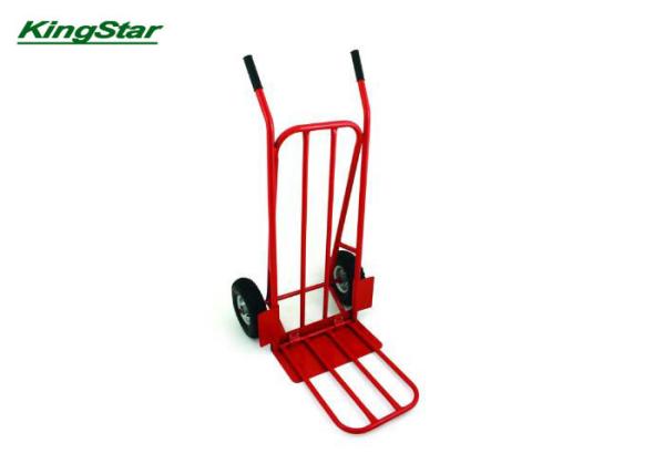 Lightweight Aluminium Folding Sack Truck Black Grip For Material Handling