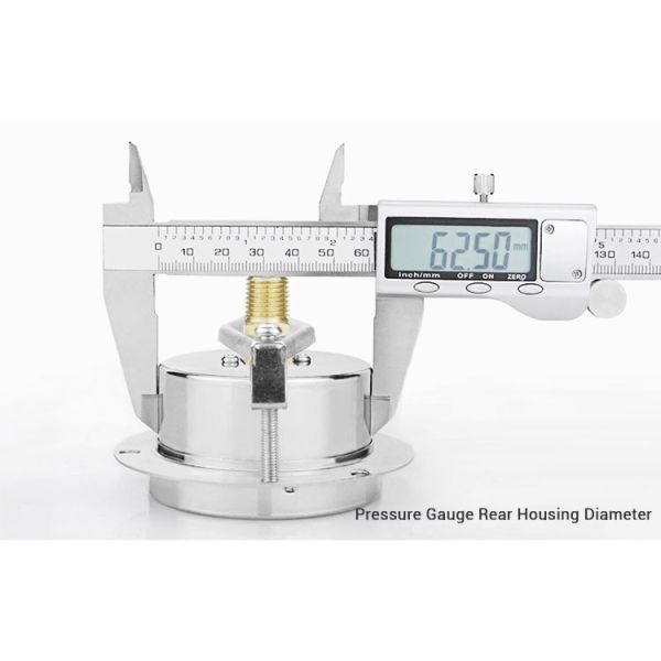 YE60ZTK U Clamp Capsule Manometer Pressure Gauge with High Accuracy Back Connection