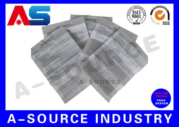 Test 250mg Paper Insert Printing , Leaflet Printing Carton Medicine Box Instruction