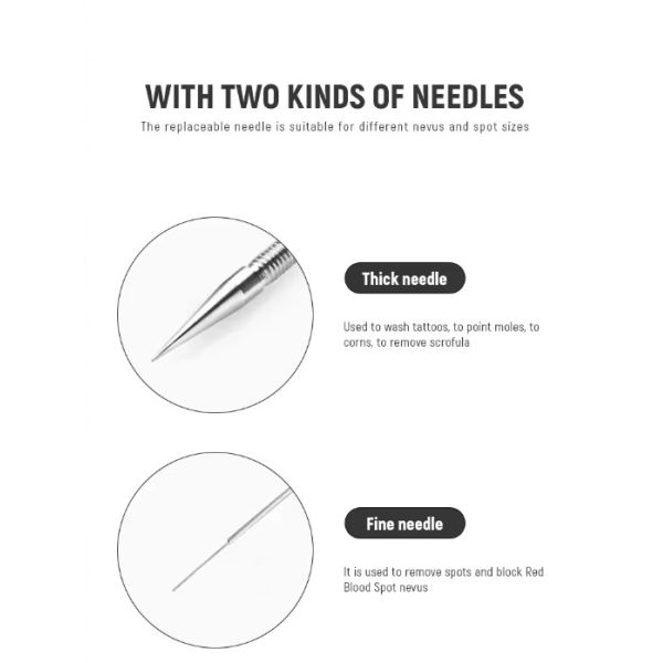 2 en 1 Ozone Plasma Beauty Pen Levé de paupière de nettoyage de la peau enlèvement de grain de beauté Plasma Pen