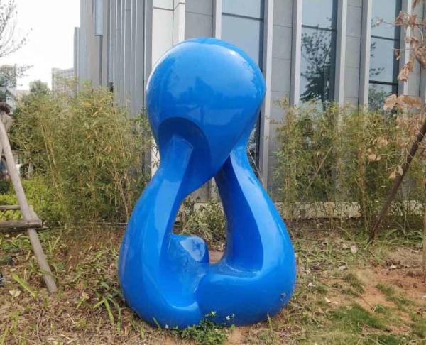 2m High Blue Baking Varnish Outdoor Garden Ornaments Statues