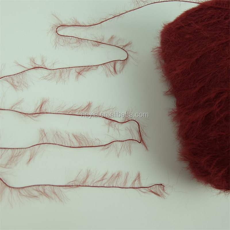 Вязать ткань меха длинной пряжи пингпонга волос сплетя