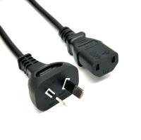 Austrália 2 Pin Plug Connector C17 AU Cabos de alimentação SAA Cabos de extensão 7.5A 250V Cabos de alimentação