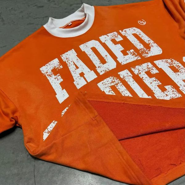 Custom Distressed Rips Logo 100% Cotton High Quality Vintage Acid Wash Tees Faded Oversized Cropped Top Boxy Fit T Shirt for Men