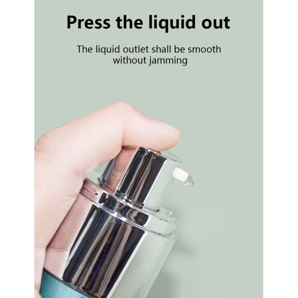 plastic 30ml 50ml airless bottle for liquid foundation and lotion