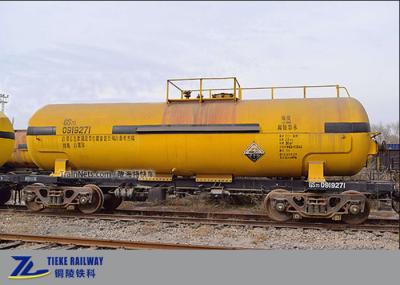Concentrated Sulfuric Acid Railway Tanker Wagons 120km/H GS70 Tank Wagon Truck
