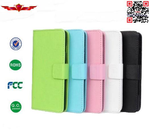 Hot Selling 100% Qualify Colorful PU Flip Wallet Leather Cover Cases For  HTC Desire 210