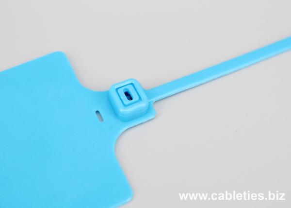 DEMOELE 255mm PP material identification security seal cable ties with big tag marker