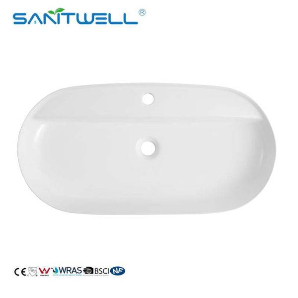 Factory Direct Supply AB8473 Above Counter Sink Matt White Vessel Wash Hand Basin For Bathroom