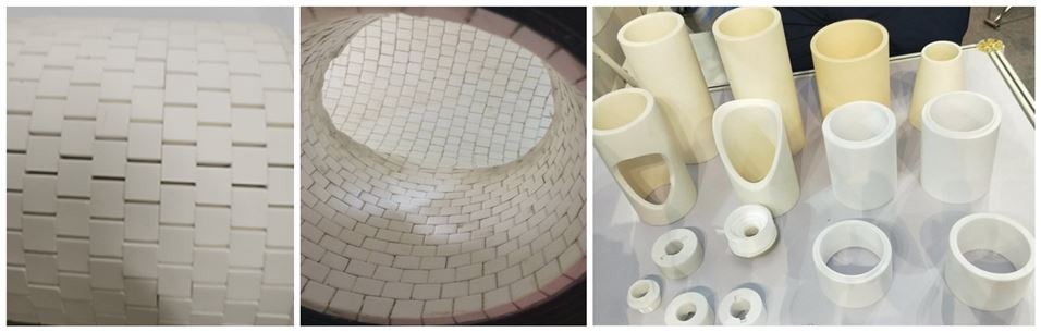 Corrosion Resistance Wear Resistant Ceramic Pipe Ceramic Tee