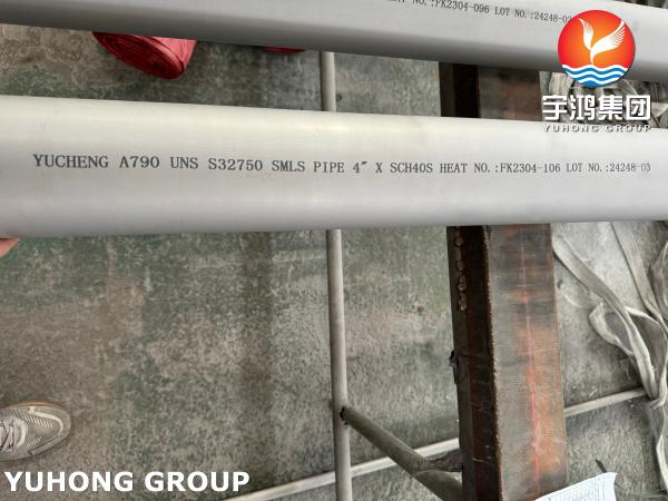 ASTM A790 S32750 Duplex Steel Seamless Pipe For Condensers And Cooling Systems