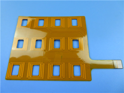 Доска PCB золота 0.1mm погружения гибкая для мембраны кнопочной панели