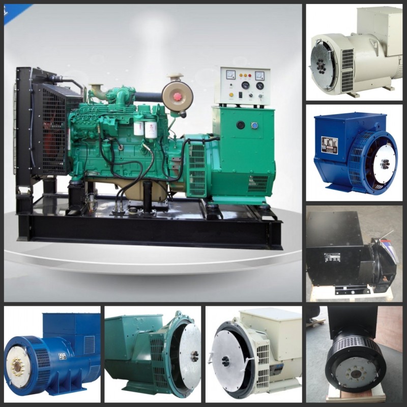 4 Wires Brushless Synchronous Generator , 3 Phase AC Brushless Generator