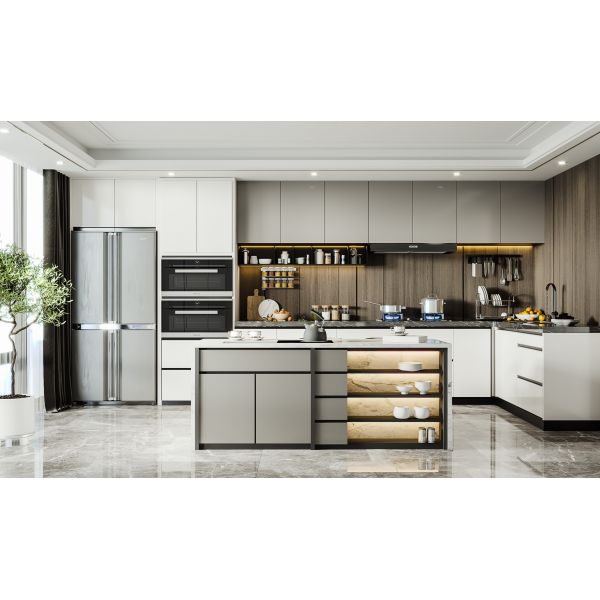 Residence/Apartment/Hotel Water Proof Cabinet Melamine Kitchen Cabinet