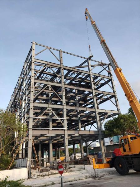 Construction préfabriquée de bâtiments de structures en acier