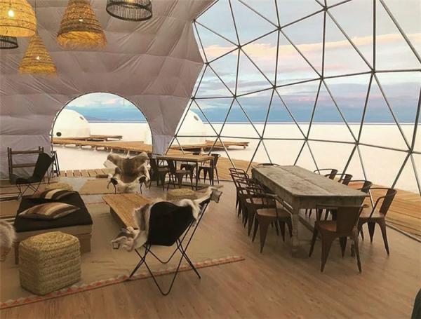 1/3 Transparent Front Big Event Dome Tent For Outdoor Events Party Ventilation Windows