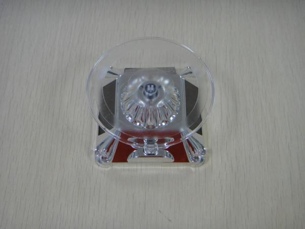 Silver / Golden Lotus Solar Display Stand Rotating 360 Degrees For Advertising
