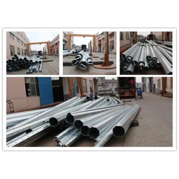 50FT 60FT Electrical Power Pole with Minimum Yield Strength of 235n/mm2
