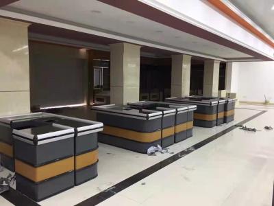 180CM SS Cash Register Display Supermarket Checkout Counter 33in With Conveyor Belt