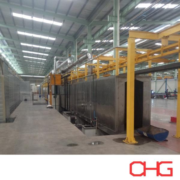 Ligne de revêtement en poudre électrostatique professionnelle pour les profils en aluminium fabriqués
