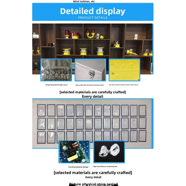 ICAO Compliant IP66 Waterproof LED Aviation Obstruction Light with 100000 Hours Lifespan