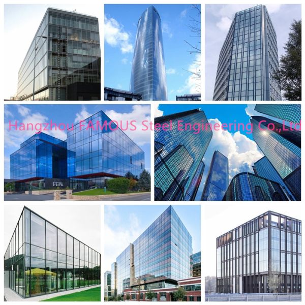 Строя стена PVDF внешнего торгового центра алюминиевая стеклянная анодировала поверхностное