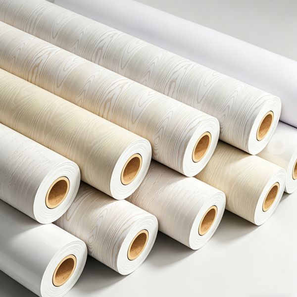 Realistic Wood Texture PVC Furniture Film Waterproof Self Adhesive Home Office Decor