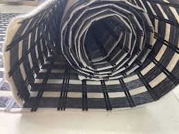 Geogrid Thermal Bonding Nonwoven Fabric By Glue Composite Geogrid  Subgrade Stabilization Slope Protection