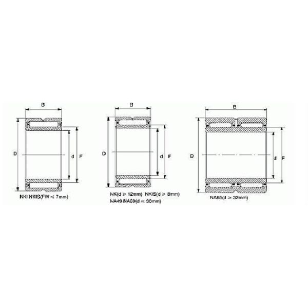 Professional Miniature Needle Roller Bearings Na4906 With Flanges In Inner Ring