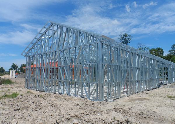 Casa de aço pré-fabricada do estilo de Nova Zelândia, casa de campo pré-fabricada da instalação rápida