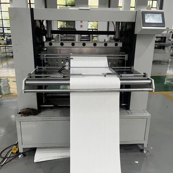 High Temperature HEPA Filter Pleating Machine Adjustable Height Range 20-800mm
