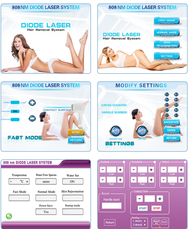 808nm 755nm 1064nm Triple Wave Diode Laser Hair Removal Machine For Women Men