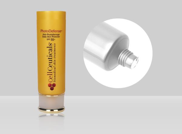 O plástico cosmético feito sob encomenda D35mm 35-110ml dos tubos desnata os tubos vazios do aperto para o costume da loção
