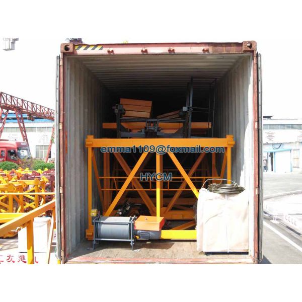 Electric Types Of Mini Tower Cranes QTZ40(4208) 4Tons Safety Equipment