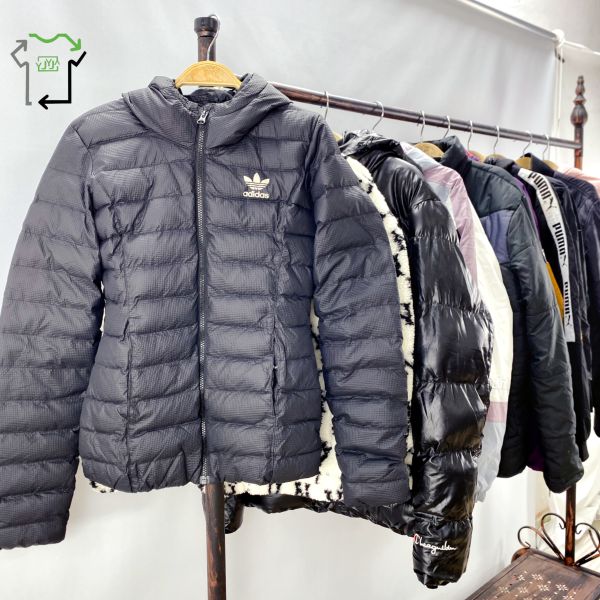 Second Hand Women's Brand Cotton Jacket Winter Warm Fashion Used Branded Coat