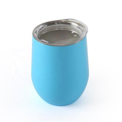 12oz Stainless Steel Wine Cup Customized Logo Printed High Safety With Lid