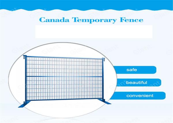 Powder Coated Red Construction Site Fencing Panels 6'x9.5' Mesh 50mm*100mm diameter 2.5mm wall thick 1.00mm