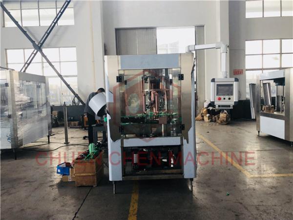 4 Head Aluminum Can Filling Screw Capping Machine Bottled Water Manufacturing Machine
