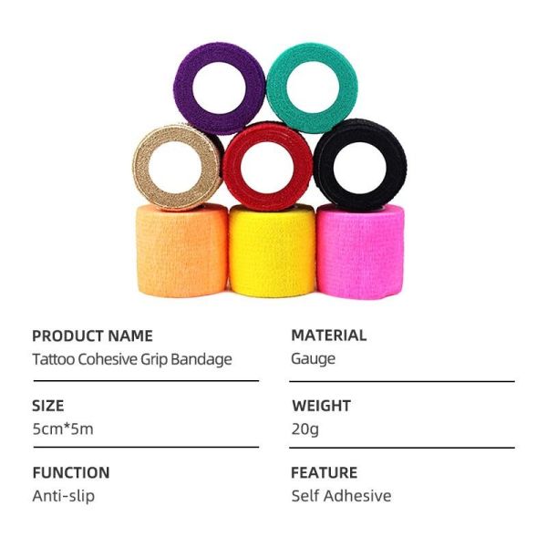 Повязка татуировки Breathable повязки собственной личности татуировки слипчивой эластичной кохезионная устранимая