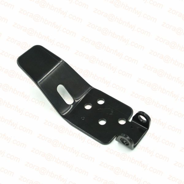Customized Stainless Steel Corner Bracket with Black Powder Coated Triangle Structure