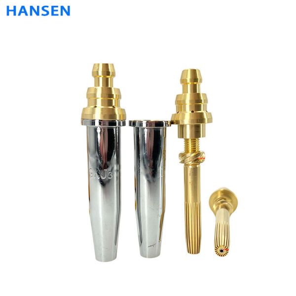 G03 Machine-Use Equal-Pressure Split-Type Stainless Steel Cutting Nozzle with Brass Core and Electroplated Copper Shell – Flame Cutting Torch Tip for CNC & Semi-Automatic Metal Cutting