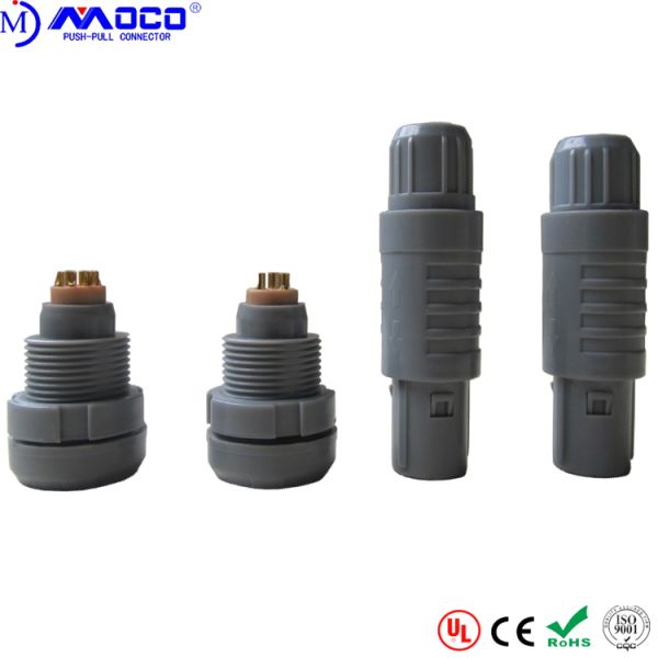 2P Series 8 Pin Connector Male And Female , Plastic Medical Device Connectors
