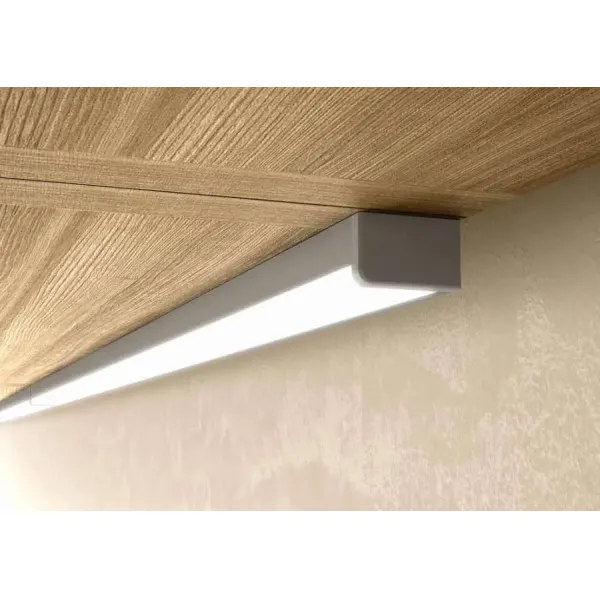 6063 T3-T8 Aluminium Alloy Anodized Finish LED Linear Light Fixture with Customized Length for Office Lighting