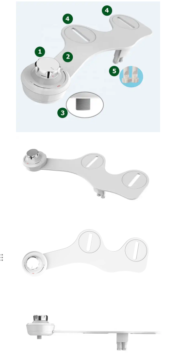 Самоочищающаяся двойная сосна Бедетный туалетный аксессуар холодной воды