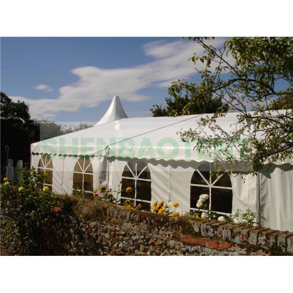 PVC Marquee Outdoor Wedding Tent Waterproof Custom Capacity Transparent Cover