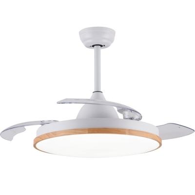 Estilo moderno de controle remoto invisível branco do fã de teto da lâmina 36inch