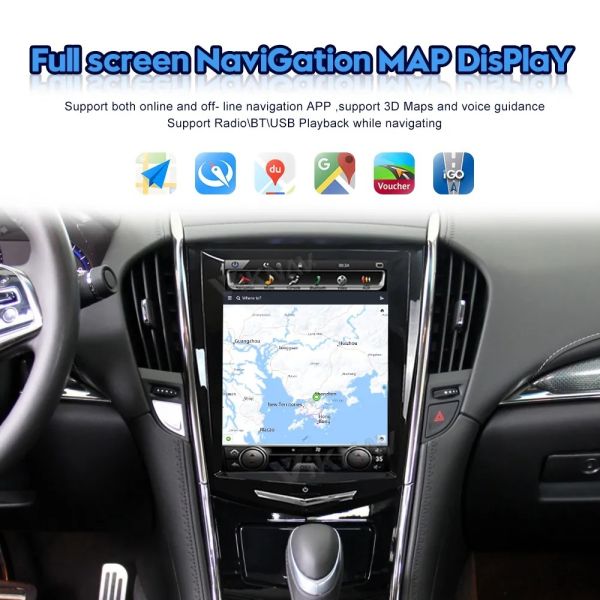 10.4 дюймовое авторадио для Android для 2004-2007 Cadillac Ats Cts Srx