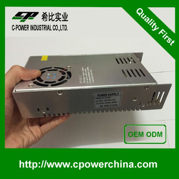 12V 30A Variable Frequency AC Power Supply S-360-12 for Stable Industrial Applications