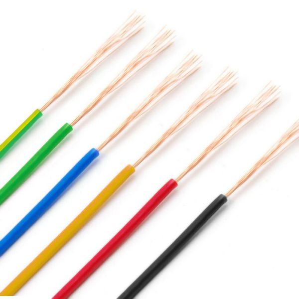 ROHS PVC Electrical  Earth Cable  UL1007 18AWG 300V with UL certificate in Blue Color  ECHU Cable